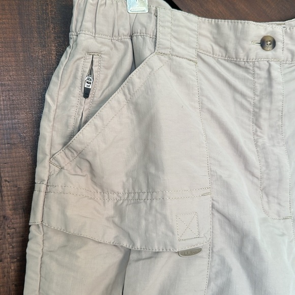 LL BEAN LIGHT WEIGHT ZIP OFF PANTS SIZE L e27 - Picture 3 of 6